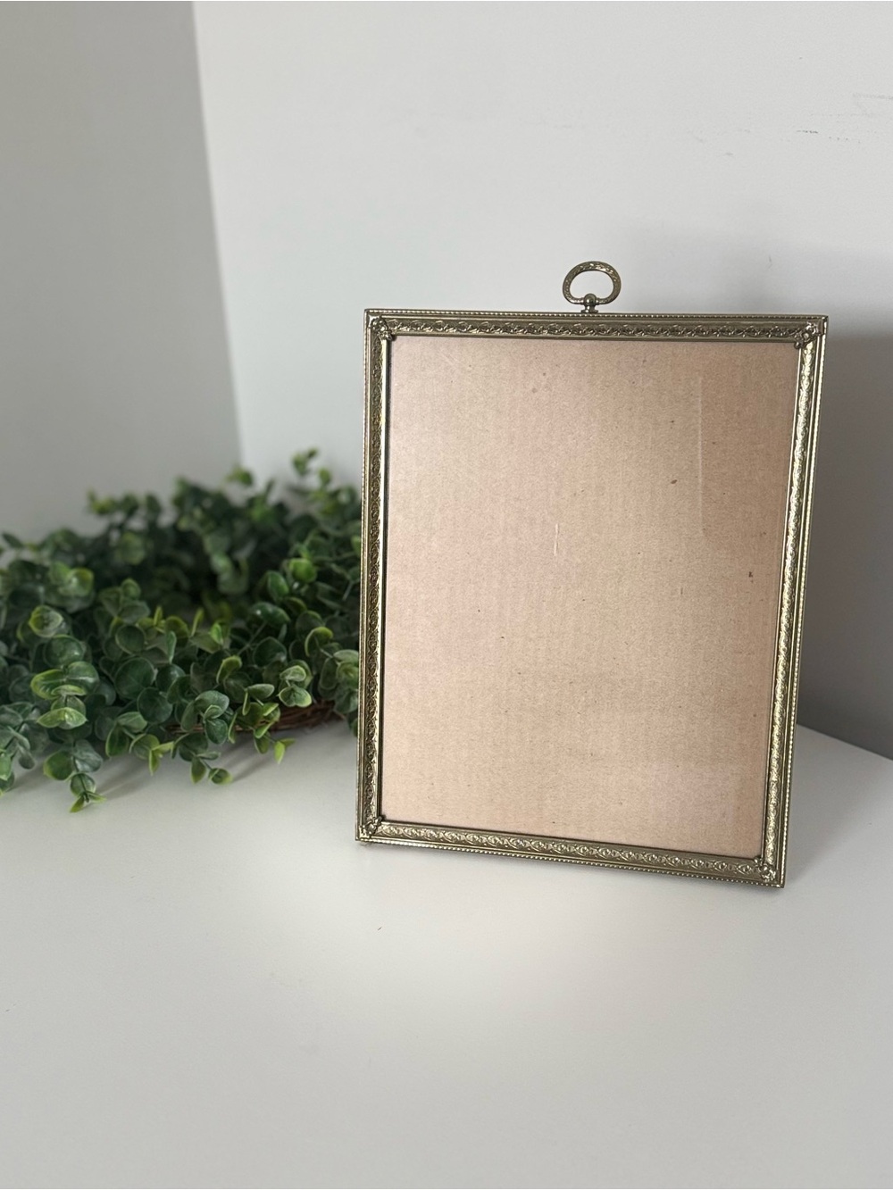 Large 8x10 Brass Vintage Metal Picture Frame